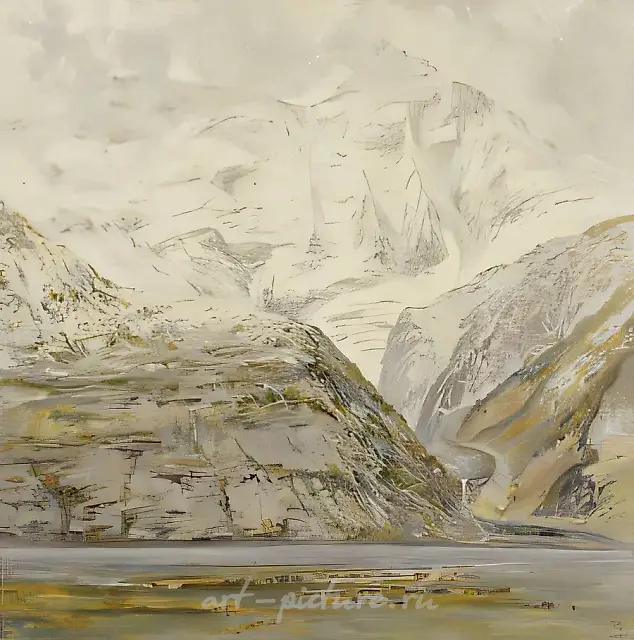 Muz-Dzhilga., 1998, oil on canvas, 70x80