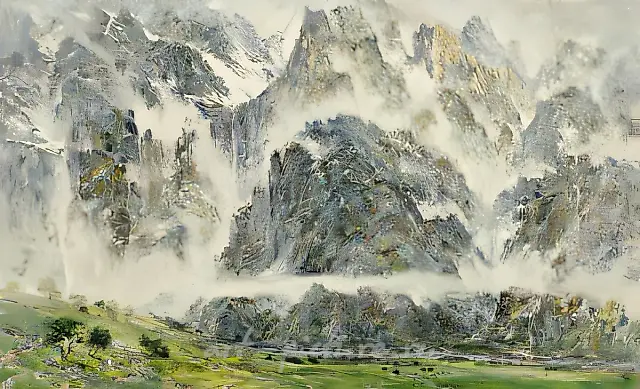 Summer Fog., 1999, oil on canvas, 90x130
