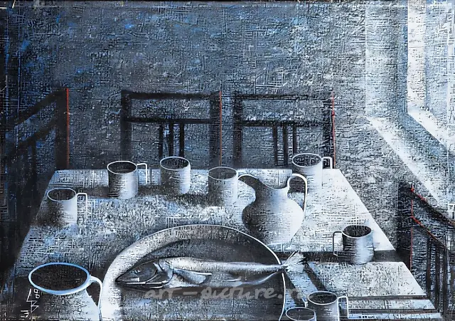 Утро, 7.00., 1997, холст, масло, 70х97