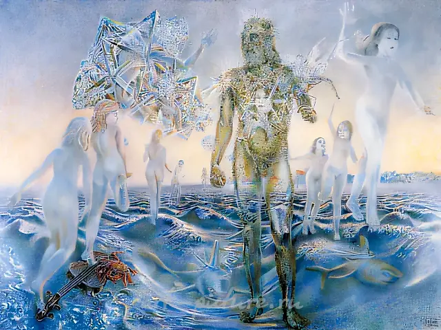 白色跃动，1983年，布面油画，150x200厘米
