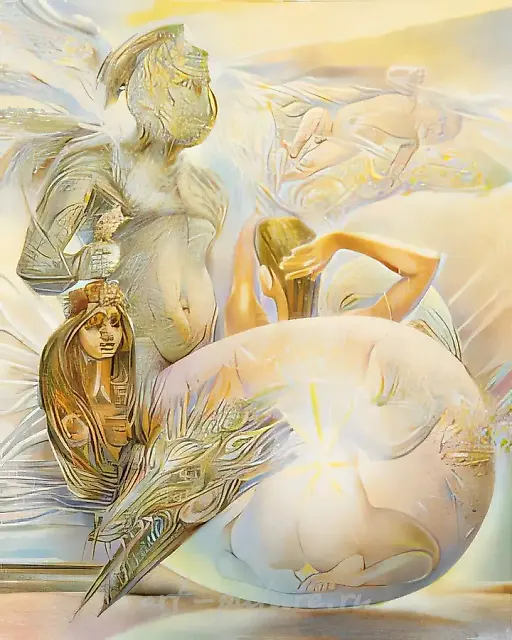 诱惑，1996年，布面油画，100x80