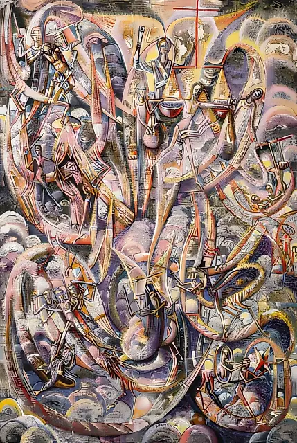 Trial., 1994, oil on canvas, 120x85