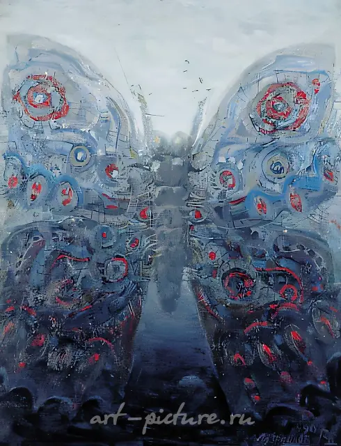 《比恩。》，1990年，帆布，油画，90×70
