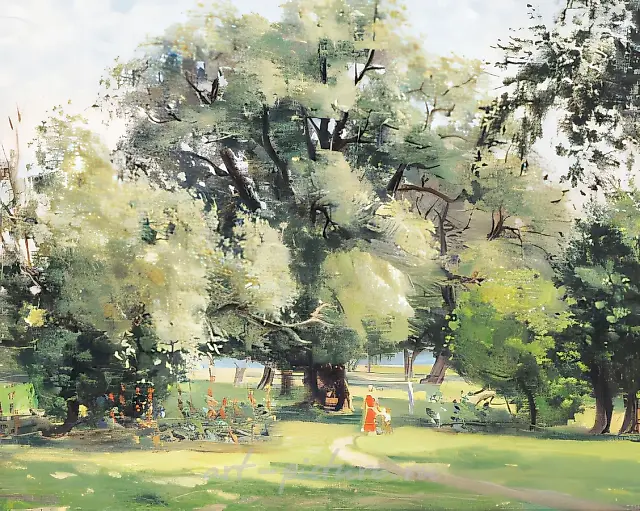 At the Edge of the Forest, 1946, canvas, oil, 50x70