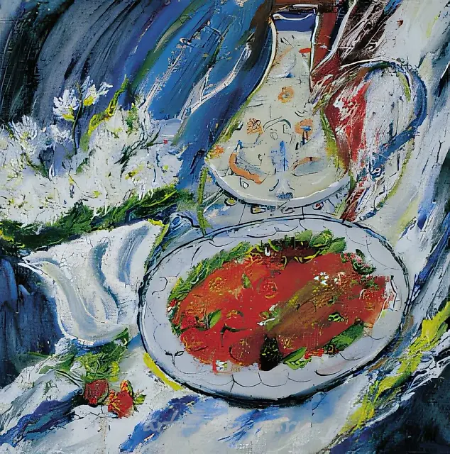 Strawberry from the Country House., 1999, oil on canvas, 50x50