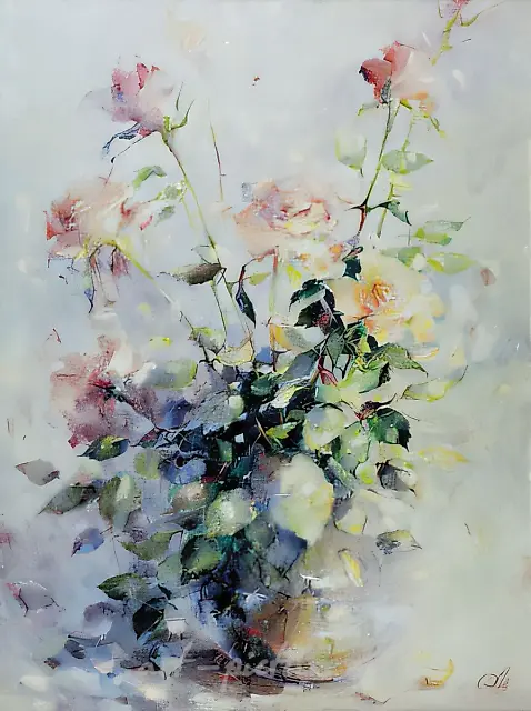 A Bunch of Roses, 1999, oil on canvas, 80x60