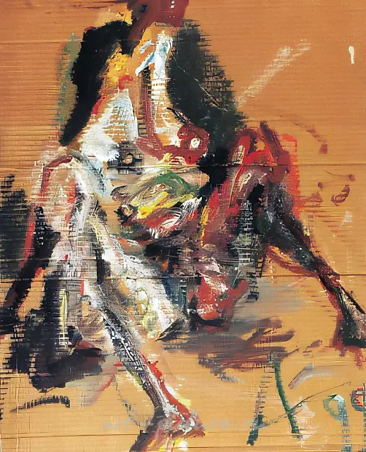Nude model № 1864, 1999, oil on paper, 74,5х60,5