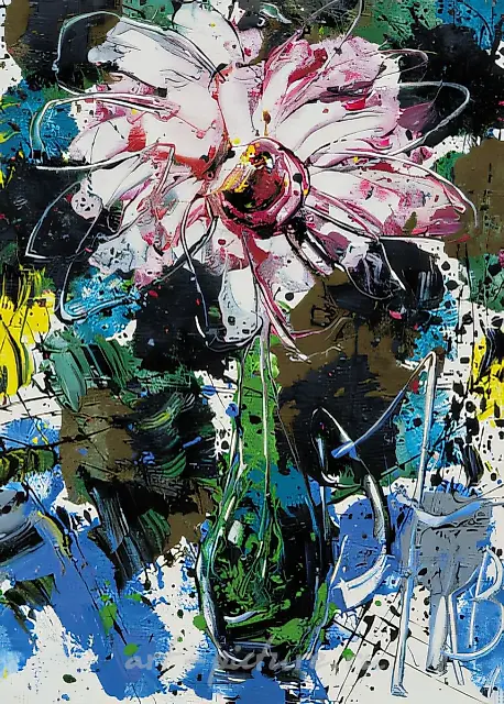 A Flower, 1997, oil on canvas, 70x50