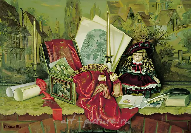 Memory of Childhood, 1998, canvas, oil, 70x100