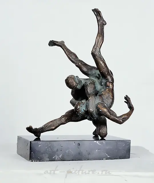 摔跤手，1997年，青铜，高度25厘米