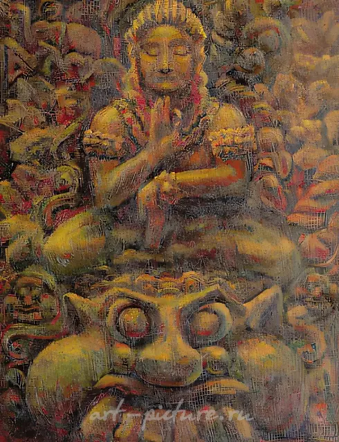 罗摩衍那，1998年，布面油画，90×60