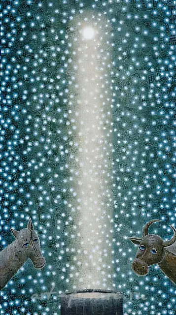 星夜，1999年，布面油画，60x85