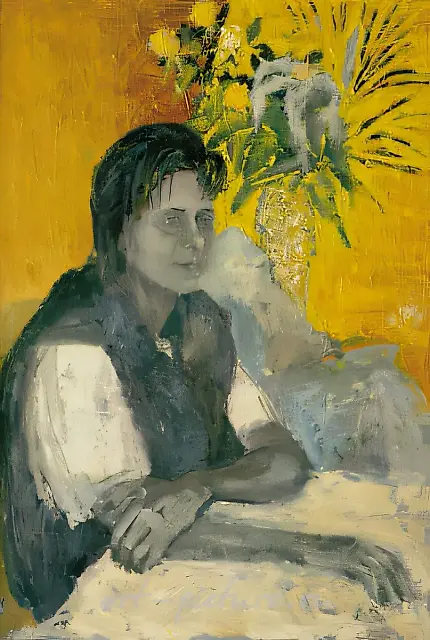 疾病，1999年，布面油画，100×70