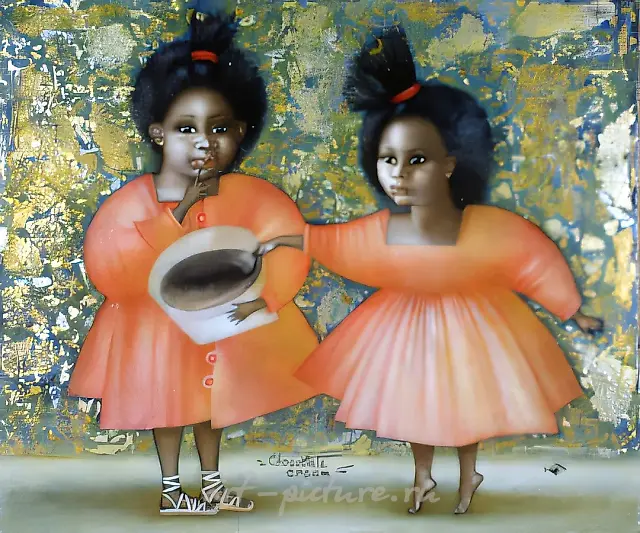 巧克力奶油，2000年，丙烯画布，56x47