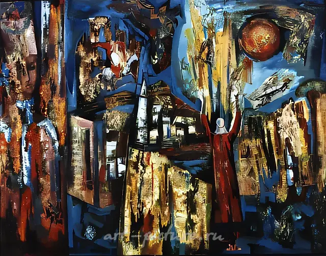 Primary Russia, 0, oil on canvas, 150x190 $7.000