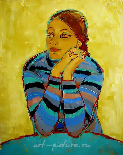 Любочка, 1973, холст, масло, 92x73. Собственность автора