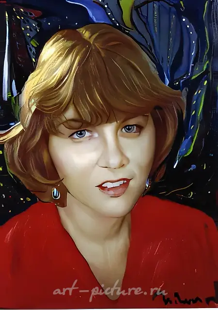 叶·科瓦连科肖像，2001年，布面油画，70x50厘米