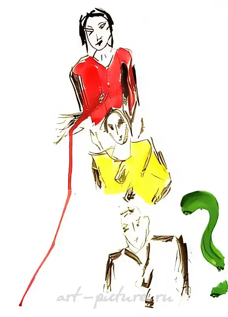 生命的红绿灯，1999年，木板，水粉，40x30