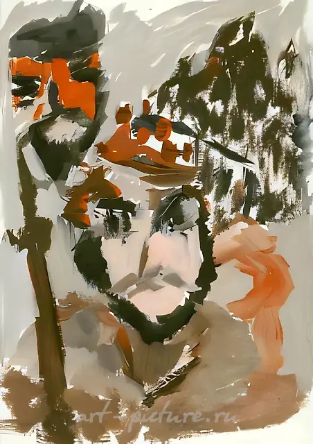 真理之面具，1999年，木板，水粉，30x20
