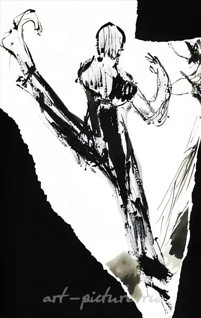 运动，1999年，木板，水粉，24x18