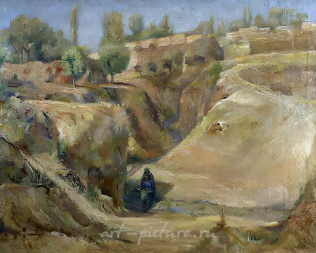 Samarkand. Old town, 1930, oil on canvas, 68х88 Property Rubanov V.I. and Rubanova E.I.
