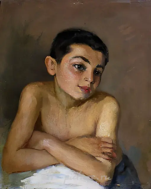 Vilia, 1946, oil on canvas, 44х34 Property Rubanov V.I. and Rubanova E.I.