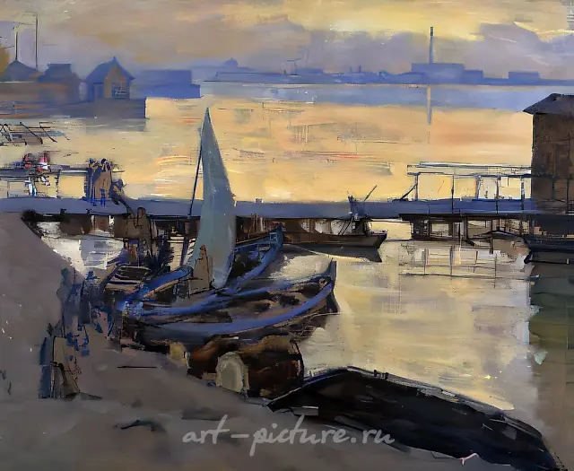 Old Nagatino, 1960, oil on canvas, 78х100 Property Rubanov V.I. and Rubanova E.I.