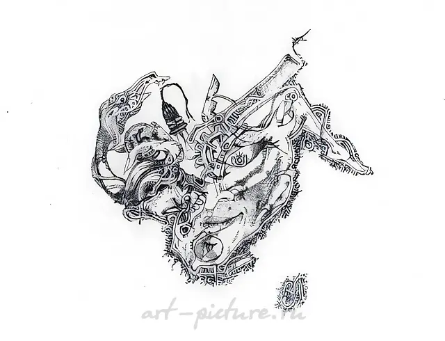 , 1999, paper, pen, 21,3х29,7