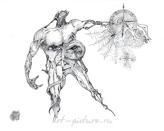无题，2000年，纸张，钢笔，21.3x29.7
