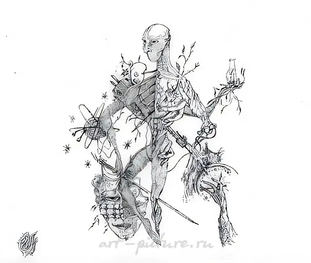 , 2000, paper, pen, 21,3х29,7