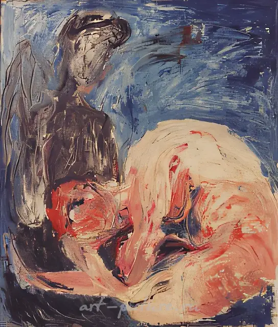 Mea culpa! Из цикла "Ларн и пенаты", 1995, холст, масло, 68х79, $600