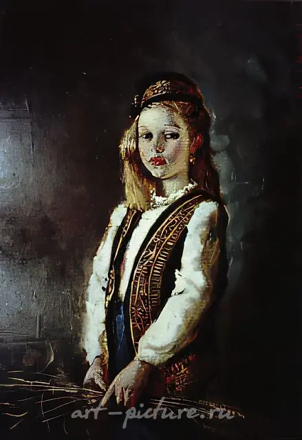 Олечка, 1993, масло на холсте, 90x60. Частная коллекция, Москва