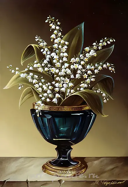 Lilies of the valley, 2001, oil on canvas, 33x22