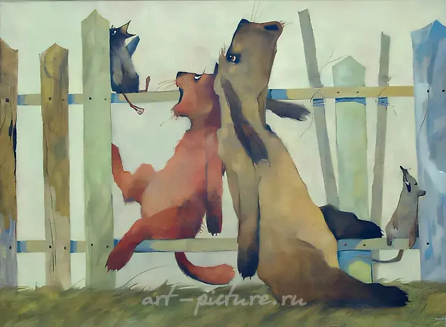 Quartet, 2000, oil on canvas, 90х70, $1.400
