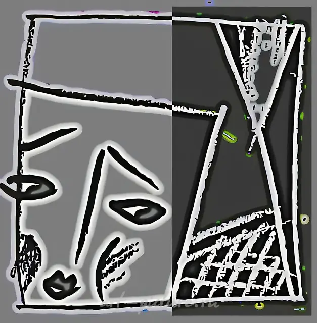 无题，2000年，纸上综合材料，15x15。作者自藏。