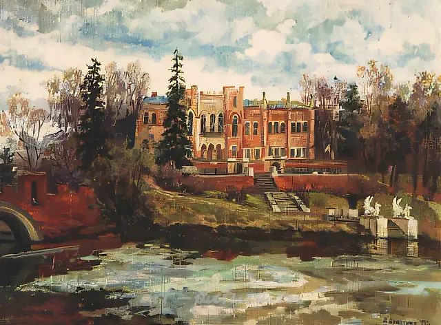А. Оranskaya. Morfino, 1990, oil on canvas, 60х80, $350