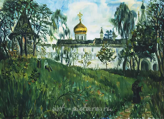 D.Nebogatov. Zvenigorod. Savvino-Storozhevsky cloister, 1995, oil on canvas, 60х80, $180