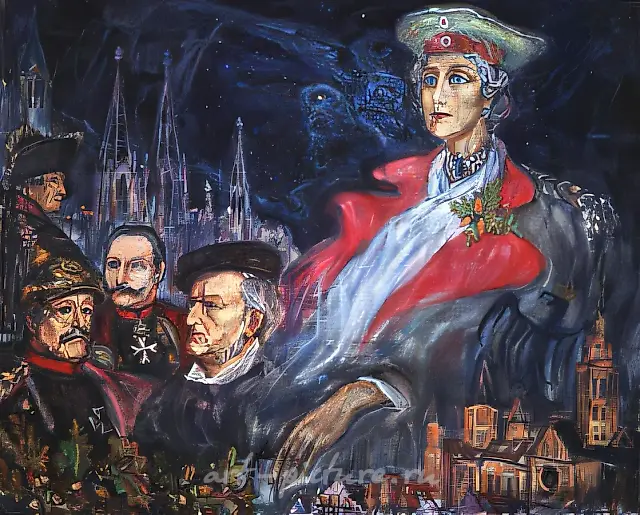 D.Nebogatov. Germany, 1995, oil on canvas, 80х100, $400