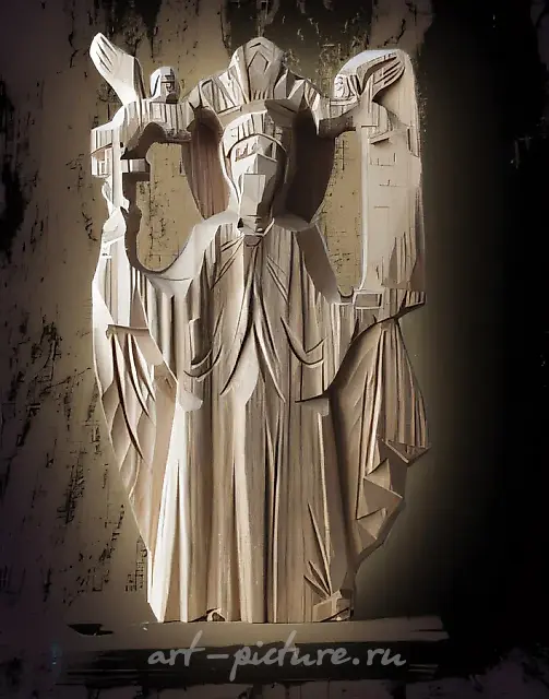 Параскева Пятница, 1993, дерево, резьба, 32,7x19,8x9,5