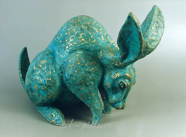 兔子，1996年，青铜，60x50x40
