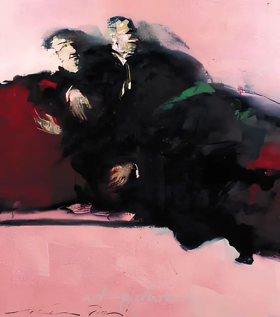 Composition No. 4, canvas/oil, 170x150. From the cycle «Men`s Games»