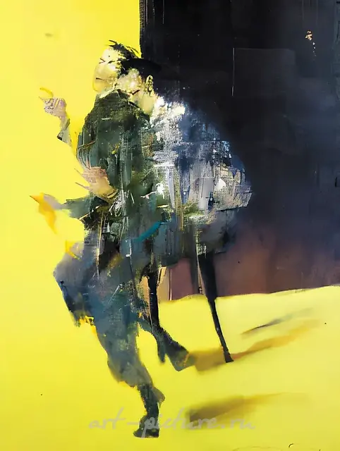 Composition No. 3, canvas/oil, 200x150. From the cycle «Men`s Games»