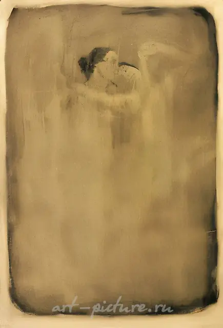Composition No. 9, paper/oil, 90x60. From the cycle «Old Photos»