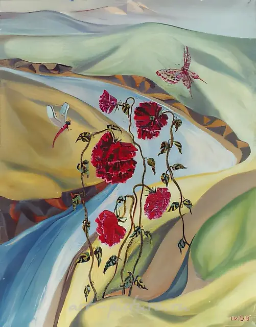 夏天，2000年，布面油画，80x60