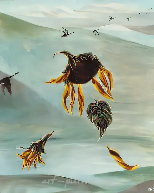 秋天，2000年，布面油画，80x60