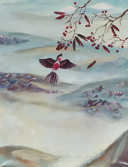 冬天，2000年，布面油画，80x60