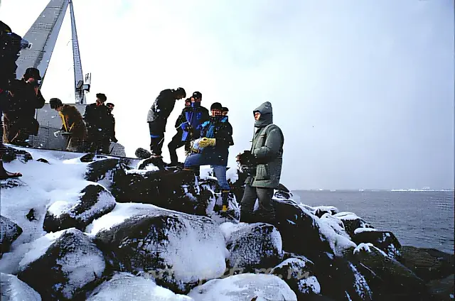 Russia and Japan Coming One Metre Closer. Cape Soya, Hokkaido, Japan, 2000