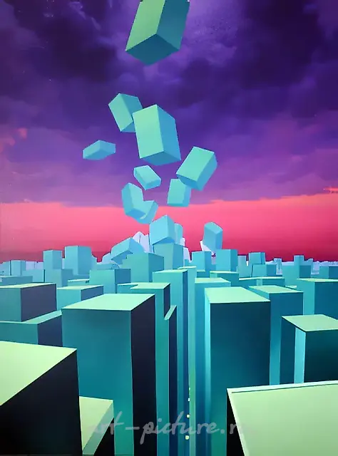 Urban Landscape, 2010, Acrylic on canvas, 190x140