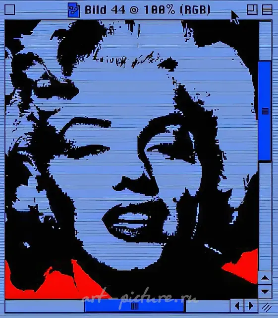 玛丽莲44号，2002年，丙烯画布，96×80厘米