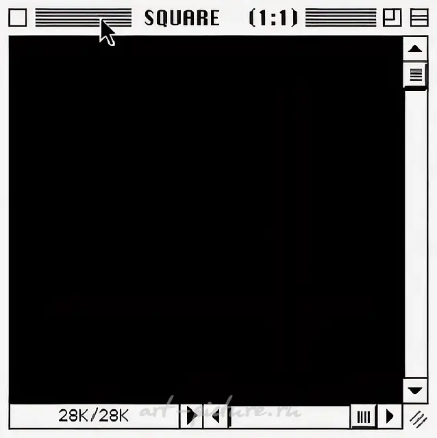 大正方形 28 KB（1:1），1996年，200x200 厘米